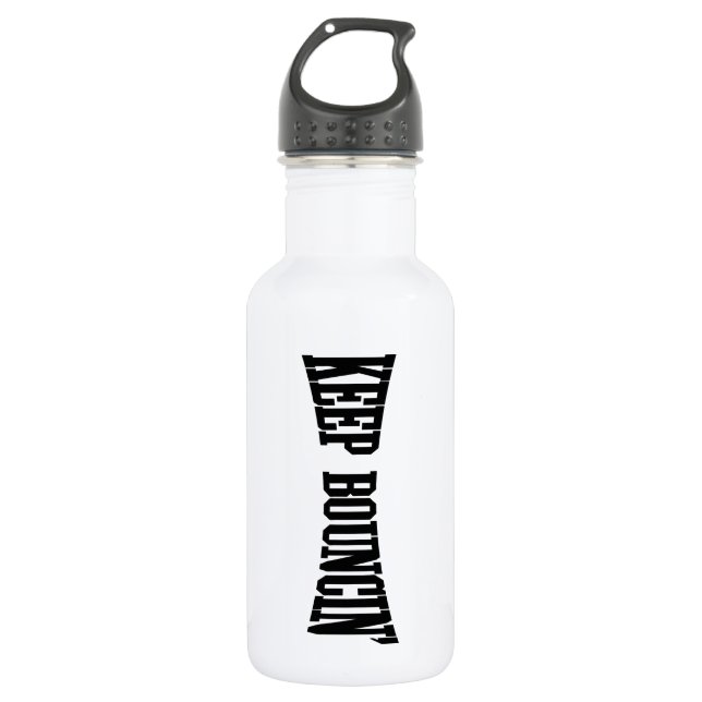 Keep Bouncin' Stainless Steel Water Bottle (Front)