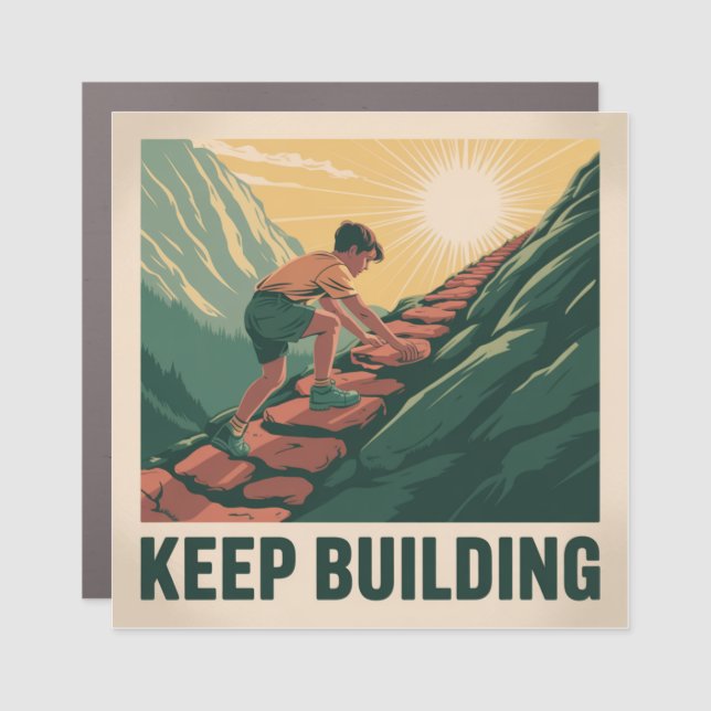 Keep Building Car Magnet (Front)