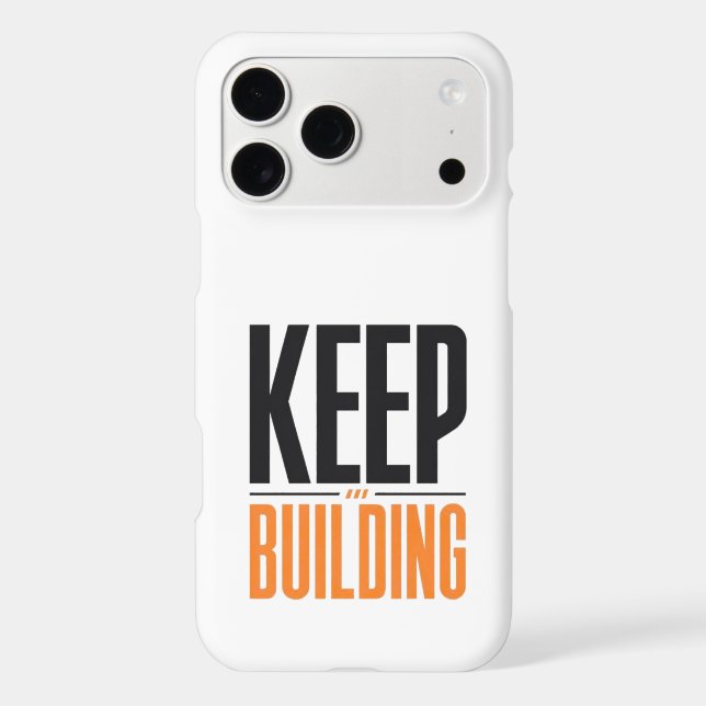 KEEP BUILDING iPhone CASE (Back)