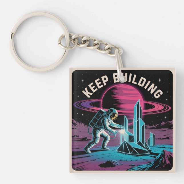 Keep Building Keychain (Front)