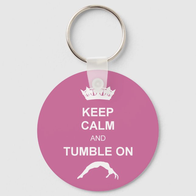 Keep cale and Tumble Keychain (Front)