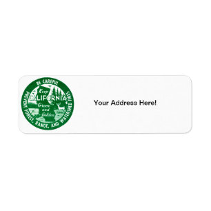 Keep California Green and Golden Label