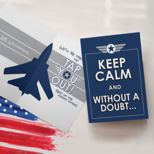 Keep Calm Air Force BMT Basic Military Training Card