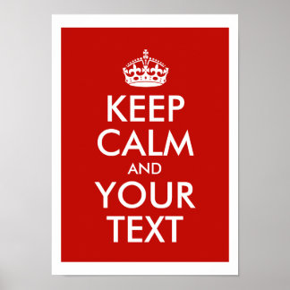 Keep Calm And Add Your Own Personalized Text Poster