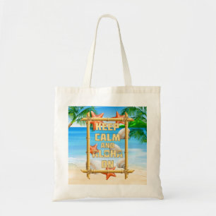 Keep Calm And Aloha On Tote Bag
