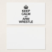 KEEP CALM AND ARM WRESTLE (Front & Back)