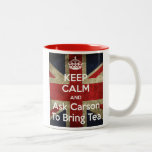 Keep Calm And Ask For Tea Two-tone Coffee Mug at Zazzle