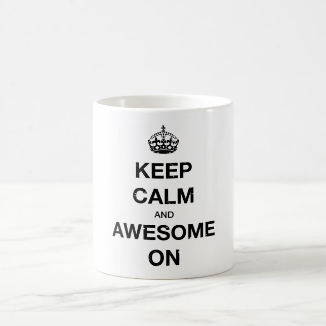 Keep Calm and Awesome On Mug (Center)