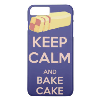 Keep Calm and Bake Cake Vintage Poster iPhone 8 Plus/7 Plus Case