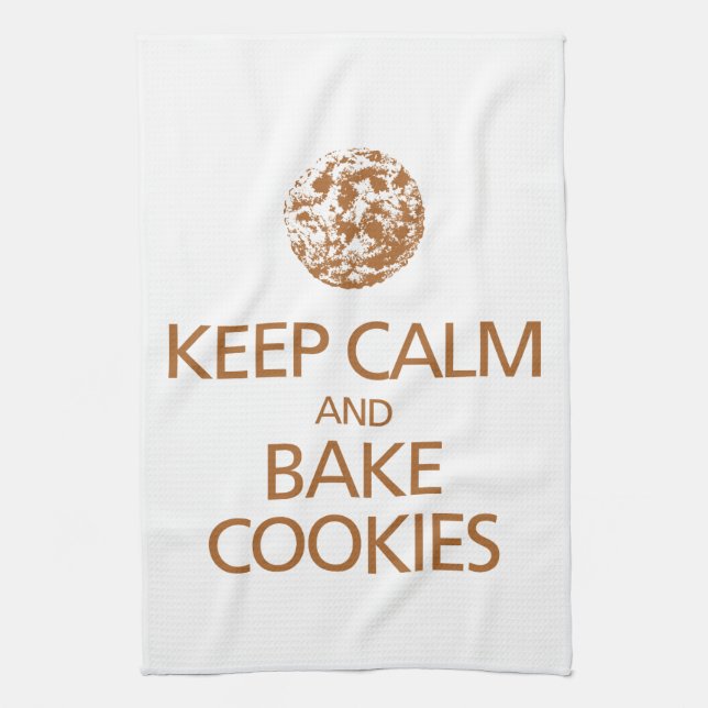Keep Calm and Bake Cookies Kitchen Towel (Vertical)