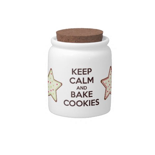 Keep Calm and Bake Cookies Mini Cookie Jar