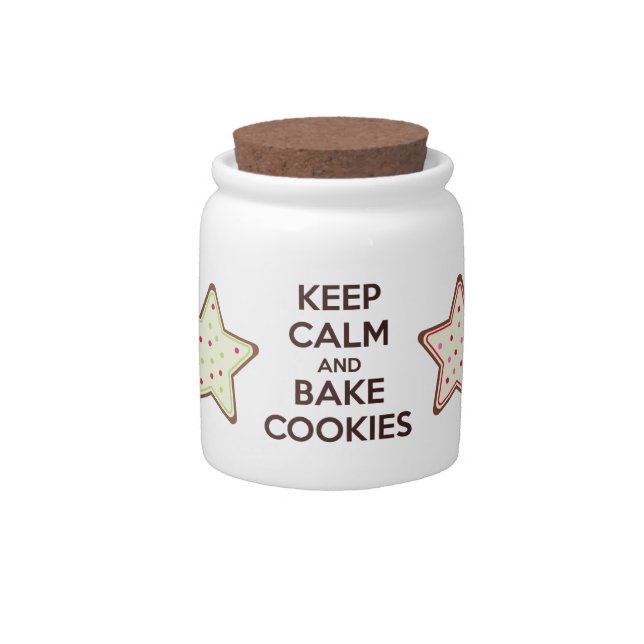 Keep Calm and Bake Cookies Mini Cookie Jar (Front)