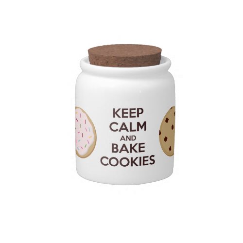 Keep Calm and Bake Cookies Mini Cookie Jar