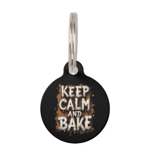 Keep Calm and Bake Fun Recipes for Every Baker Pet ID Tag