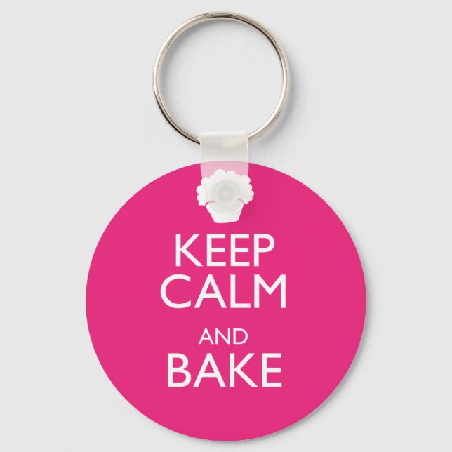KEEP CALM AND BAKE KEYCHAIN (Front)