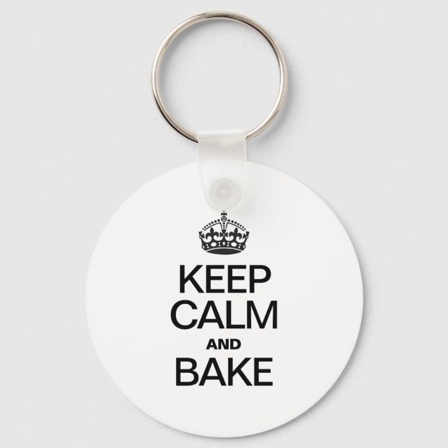 KEEP CALM AND BAKE KEYCHAIN (Front)
