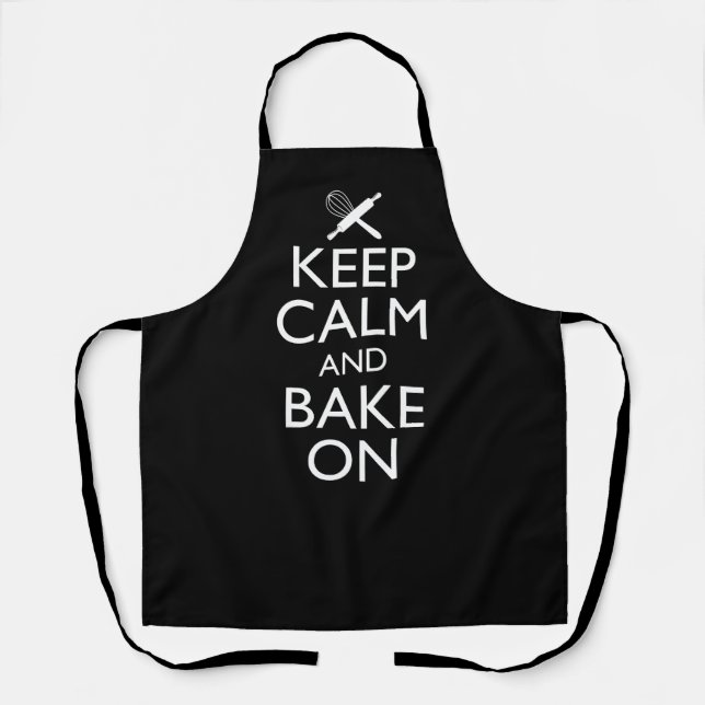 Keep Calm And Bake On Apron (Front)