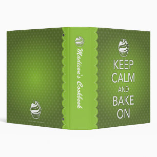 Keep Calm and Bake On Binder
