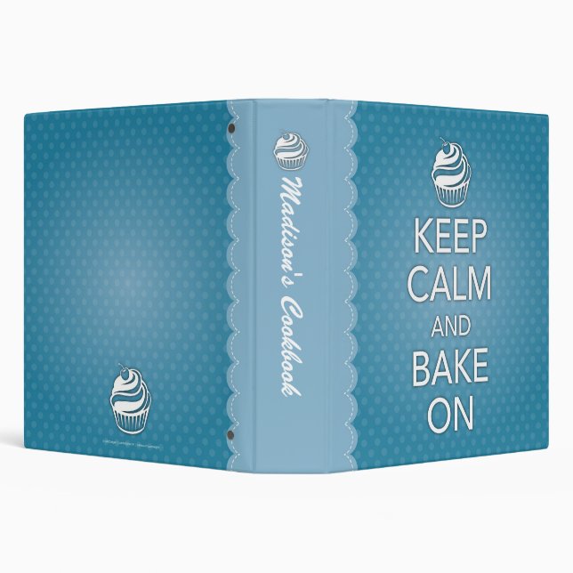 Keep Calm and Bake On Binder (Background)