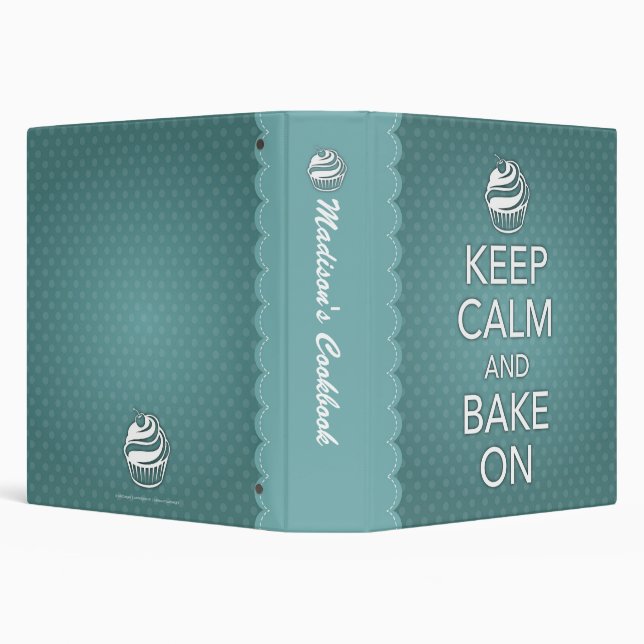Keep Calm and Bake On Binder (Background)