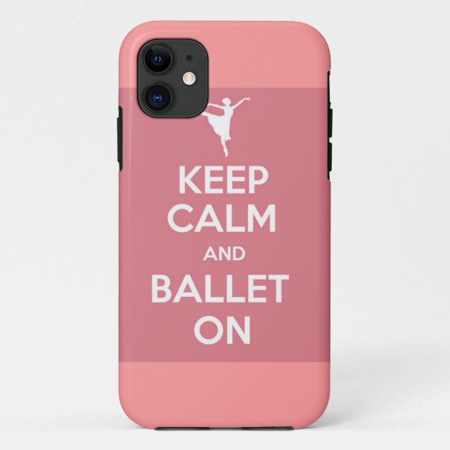 Keep calm and ballet on iPhone case (Back)