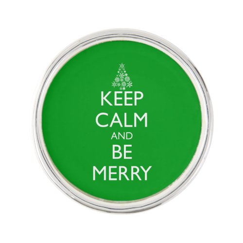 KEEP CALM AND BE MERRY PIN