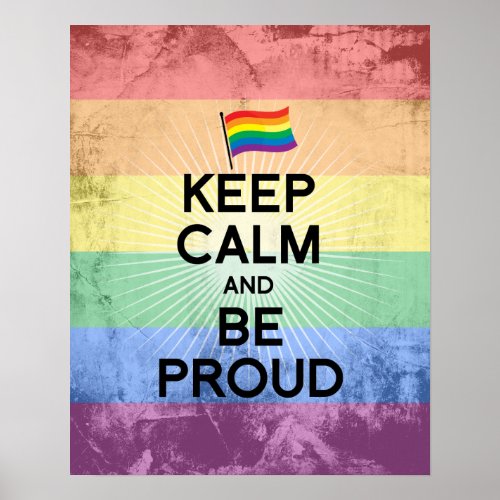 KEEP CALM AND BE PROUDpng Poster