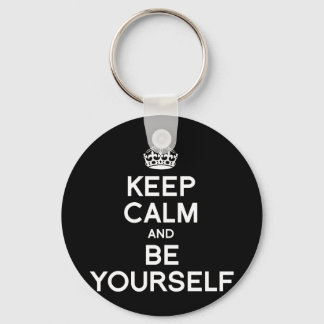 KEEP CALM AND BE YOURSELF KEYCHAIN