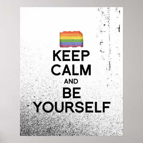 KEEP CALM AND BE YOURSELF _png Poster