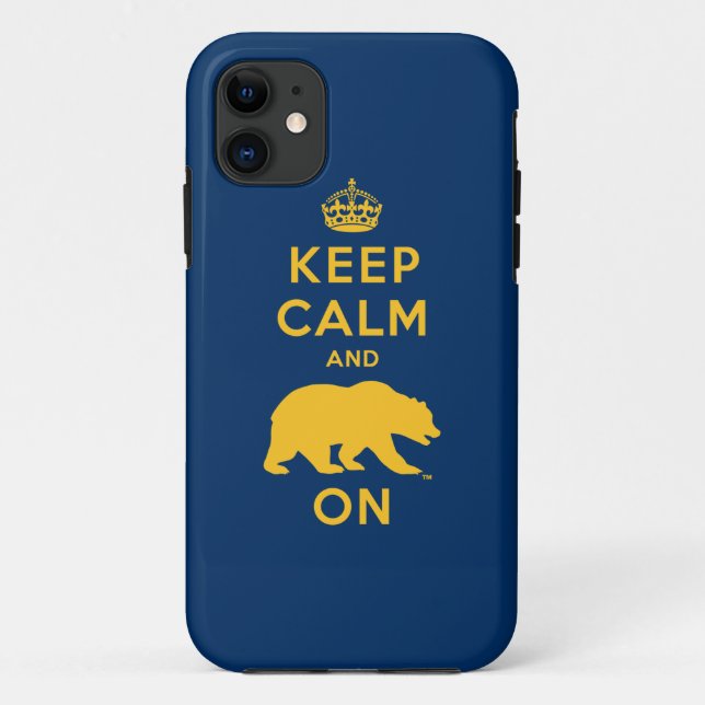 Keep Calm and Bear On Case-Mate iPhone Case (Back)