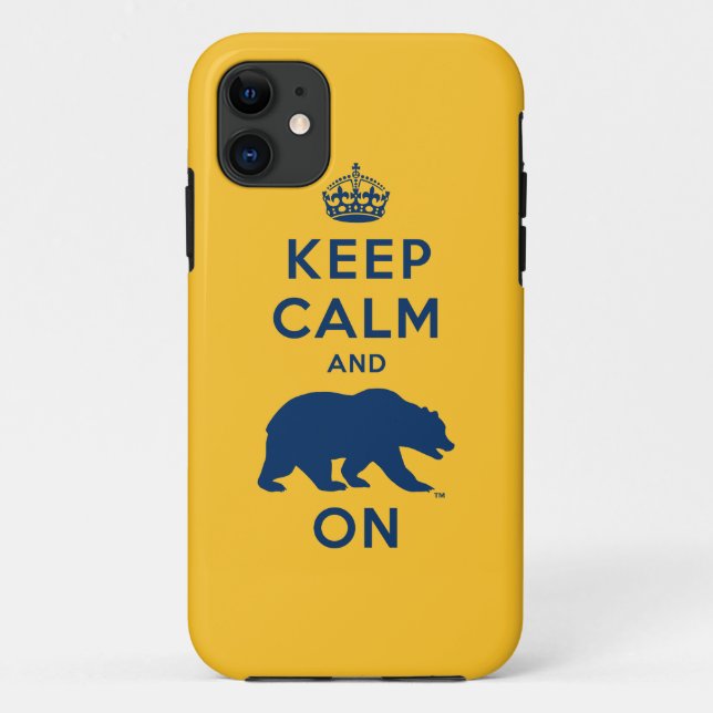 Keep Calm and Bear On Case-Mate iPhone Case (Back)