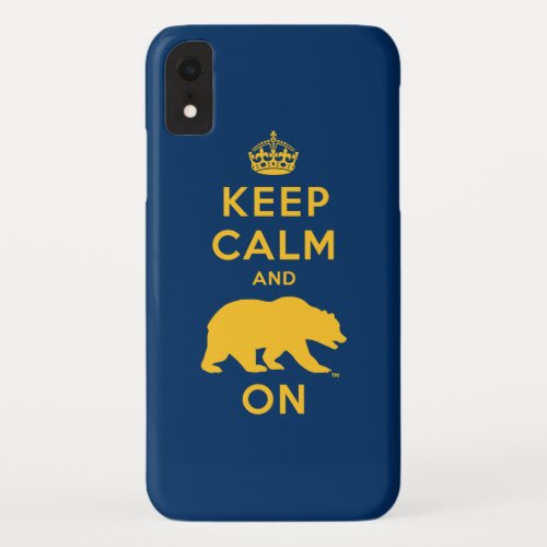 Keep Calm and Bear On iPhone XR Case