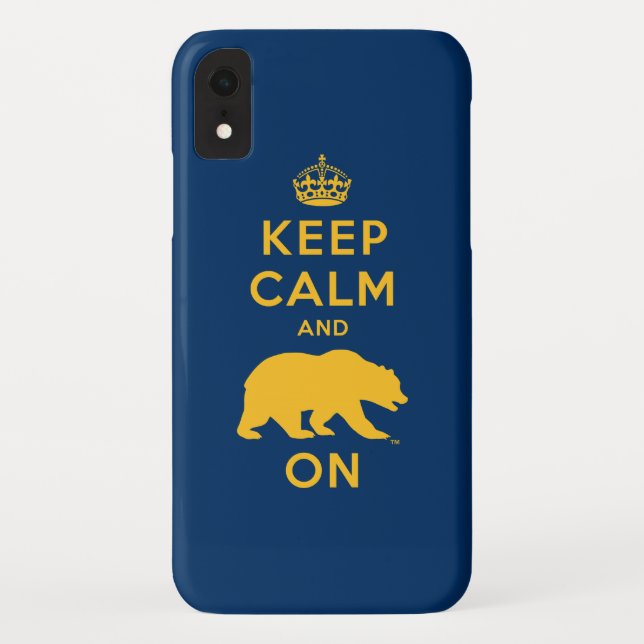 Keep Calm and Bear On Case-Mate iPhone Case (Back)
