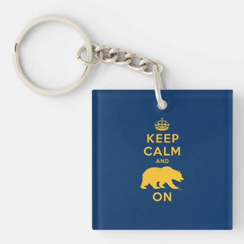 Keep Calm and Bear On Keychain