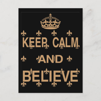 Keep Calm and Believe Postcard