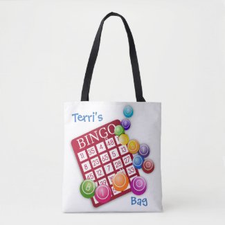 Keep Calm and Bingo On *Personalized* Tote Bag