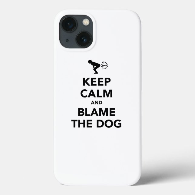 Keep Calm and Blame The Dog Case-Mate iPhone Case (Back)