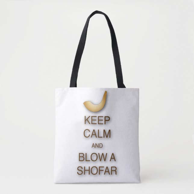 Keep calm and blow a shofar all-over tote / bag (Front)