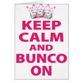 Keep Calm and Bunco On Design (Front)