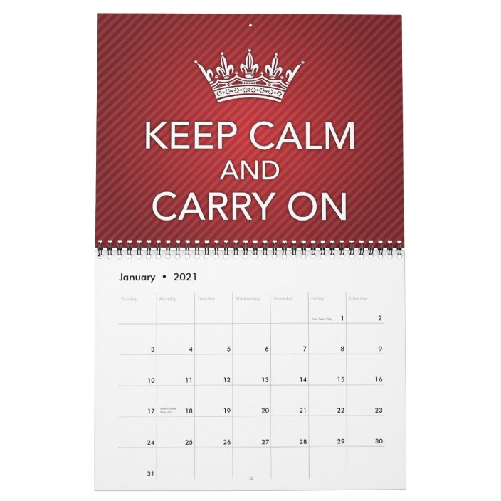 Keep Calm And... Calendar