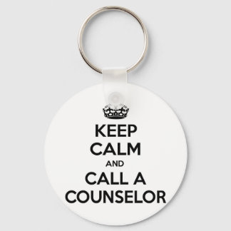 Keep Calm and Call a Counselor Keychain