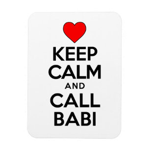 Keep Calm And Call Babi Czech Grandmother Magnet