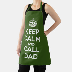 Keep Calm and Call Dad Apron