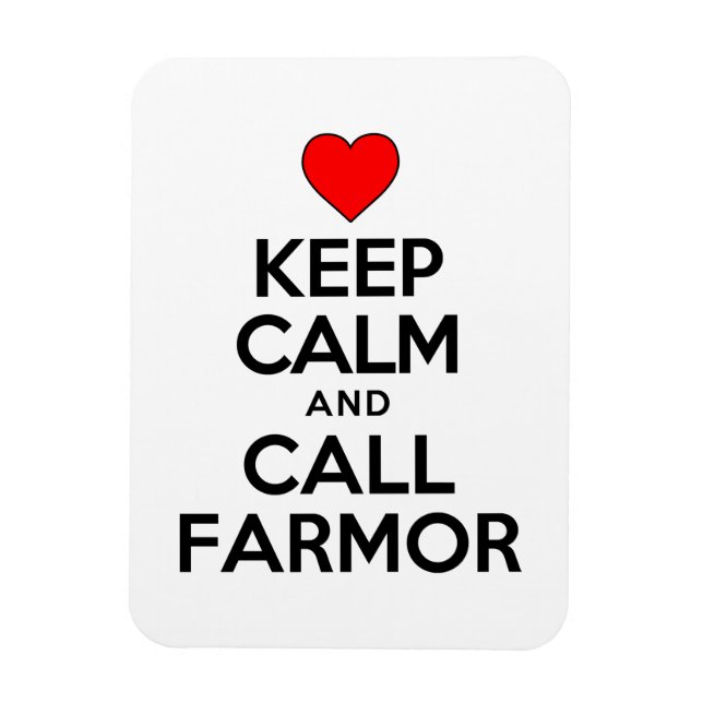 Keep Calm And Call Farmor Swedish Grandmother Magnet (Vertical)