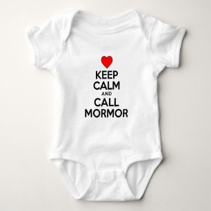 Keep Calm and Call Mormor Baby Bodysuit