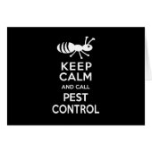 Keep Calm and Call Pest Control Funny Exterminator (Front Horizontal)