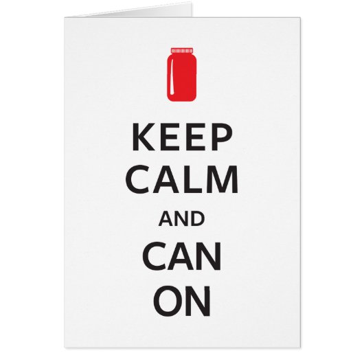 Keep Calm and Can On Cards (Front)