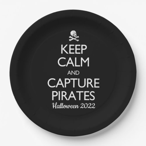 Keep Calm and Capture Pirates Paper Plates