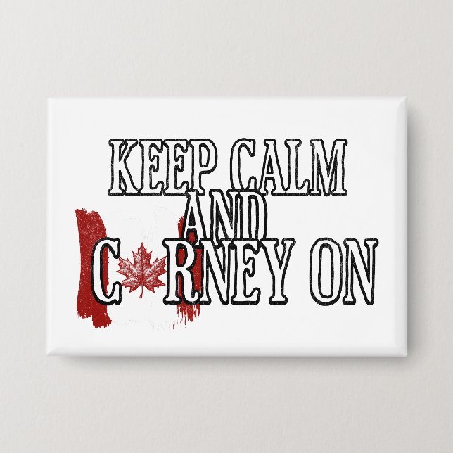 Keep Calm and Carney On Button (Front)