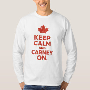 Keep Calm and Carney On Maple Leaf T-Shirt